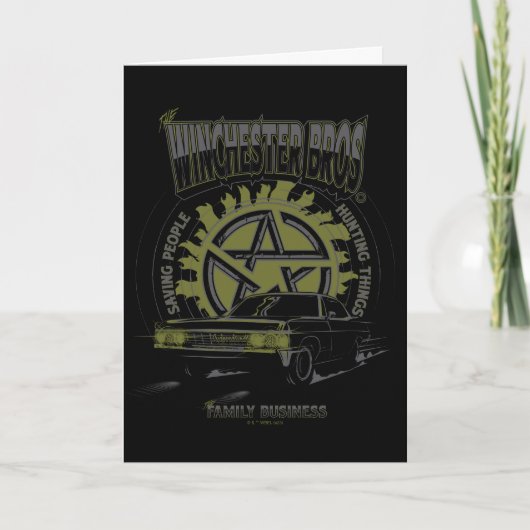 Supernatural "The Winchester Bros" Car Graphic Karte (Vorderseite)