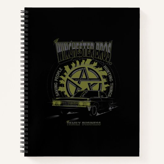 Supernatural "The Winchester Bros" Car Graphic Notizblock (Vorderseite)