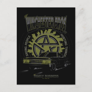 Supernatural "The Winchester Bros" Car Graphic Postkarte