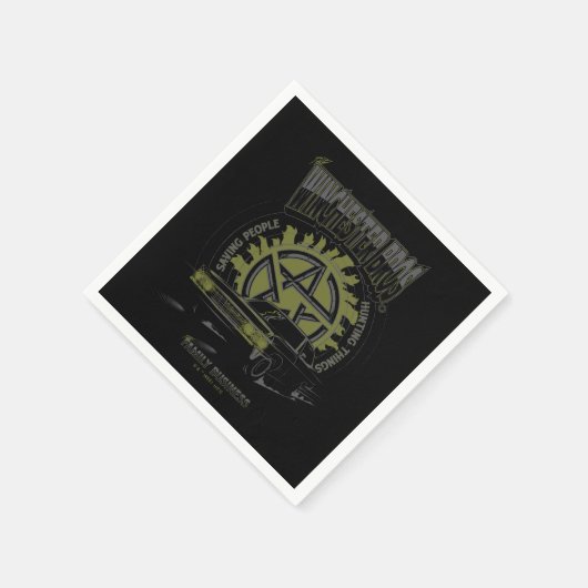 Supernatural "The Winchester Bros" Car Graphic Serviette (Ecke)