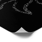 Supernatural Typografie Pentagramm Poster (Ecke)