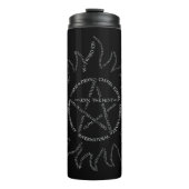 Supernatural Typografie Pentagramm Thermosbecher (Vorderseite)