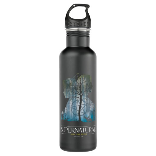 Supernatural Winchester Bros Forest Graphic Edelstahlflasche (Vorderseite)