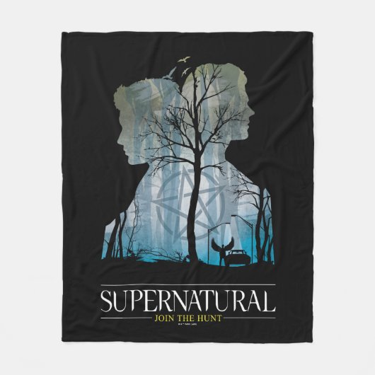 Supernatural Winchester Bros Forest Graphic Fleecedecke (Vorderseite)