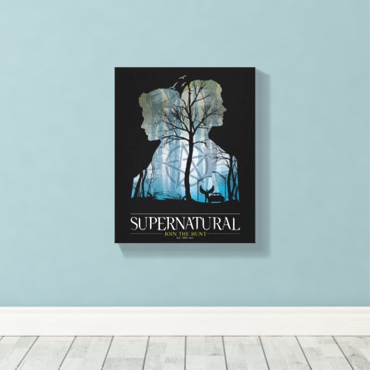 Supernatural Winchester Bros Forest Graphic Leinwanddruck (Insitu (Holzboden))