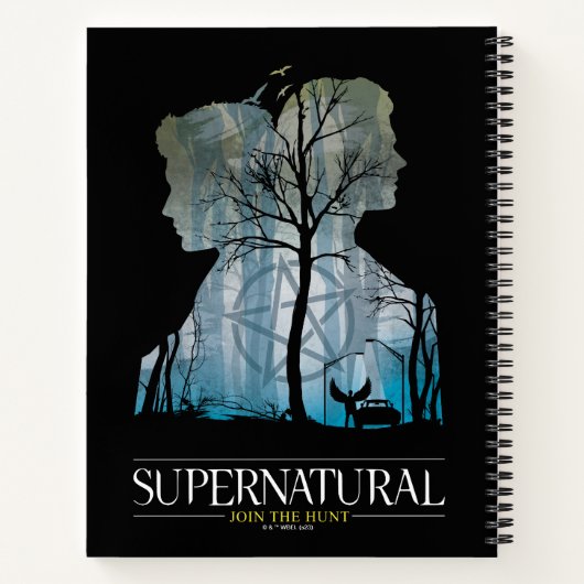 Supernatural Winchester Bros Forest Graphic Notizblock (Rückseite)