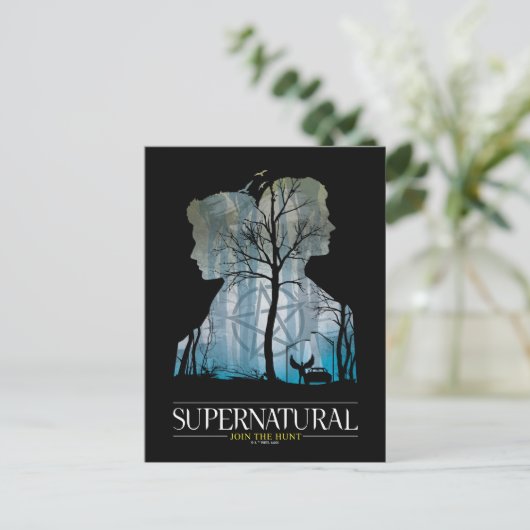 Supernatural Winchester Bros Forest Graphic Postkarte (Stehend Vorderseite)