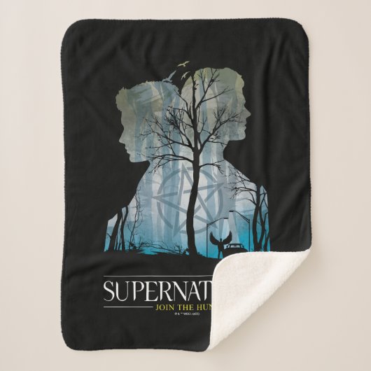 Supernatural Winchester Bros Forest Graphic Sherpadecke (Vorderseite)