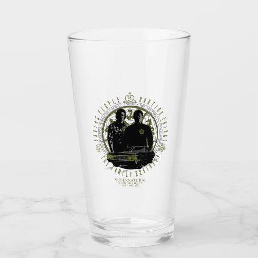 Supernatural Winchester Brothers Family Business Glas (Vorderseite)
