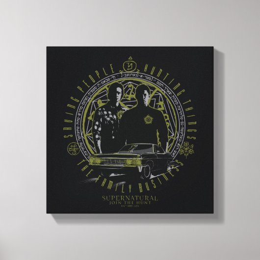 Supernatural Winchester Brothers Family Business Leinwanddruck (Vorderseite)