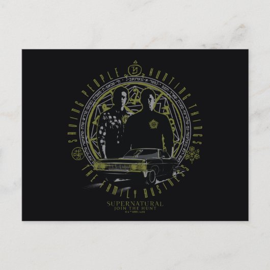 Supernatural Winchester Brothers Family Business Postkarte (Vorderseite)
