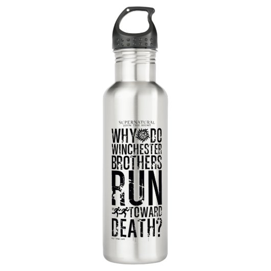 Supernatural Winchester Brothers Quote Edelstahlflasche (Vorderseite)