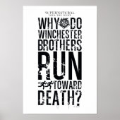 Supernatural Winchester Brothers Quote Poster (Vorne)