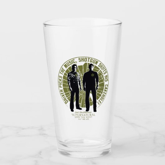Supernatural Winchester Brothers "Shotgun" Glas (Vorderseite)