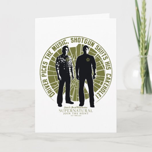 Supernatural Winchester Brothers "Shotgun" Karte (Vorderseite)