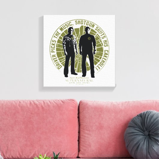 Supernatural Winchester Brothers "Shotgun" Leinwanddruck (Insitu (Wohnzimmer))