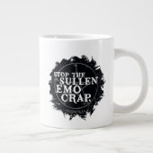 Supernatürliches "Emo"-Zitat Jumbo-Tasse (Rechts)