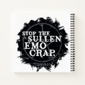 Supernatürliches "Emo"-Zitat Notizblock (Rückseite)