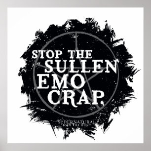 Supernatürliches "Emo"-Zitat Poster