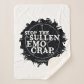 Supernatürliches "Emo"-Zitat Sherpadecke (Vorderseite)