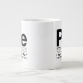 Supernatürliches "Pie"-Zitat Jumbo-Tasse (Vorderseite)