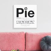 Supernatürliches "Pie"-Zitat Leinwanddruck (Insitu (Wohnzimmer))
