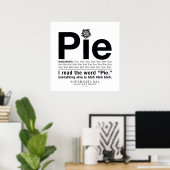 Supernatürliches "Pie"-Zitat Poster (Heimbüro)