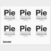 Supernatürliches "Pie"-Zitat Quadratischer Aufkleber (Blatt)