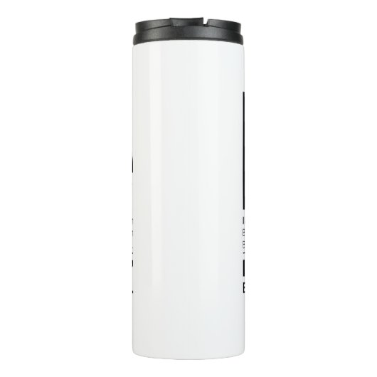 Supernatürliches "Pie"-Zitat Thermosbecher (Rückseite)