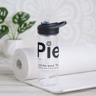 Supernatürliches "Pie"-Zitat Trinkflasche