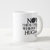 Supernatürliches Zitat zum Zurückdrängen Jumbo-Tasse (Vorderseite Rechts)