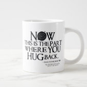 Supernatürliches Zitat zum Zurückdrängen Jumbo-Tasse (Rechts)