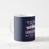 SUPERniedliches EINE LACROSSE-MAMA Kaffeetasse (Vorderseite Links)