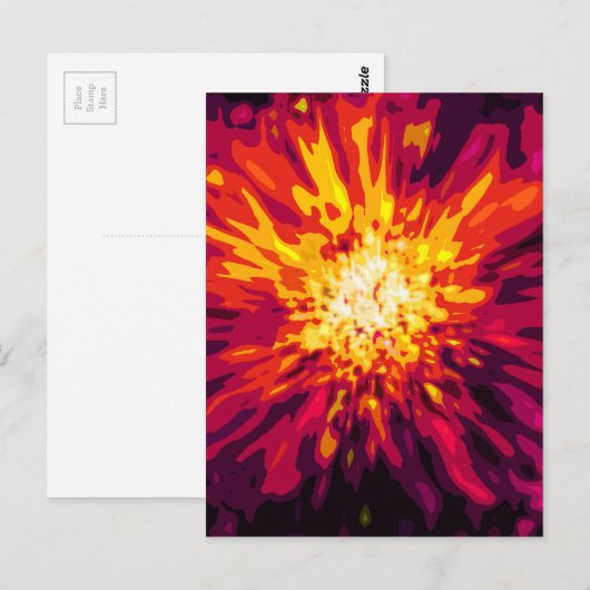 Supernova Blast Postkarte (Vorne/Hinten)