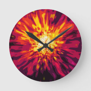 Supernova Blast Runde Wanduhr