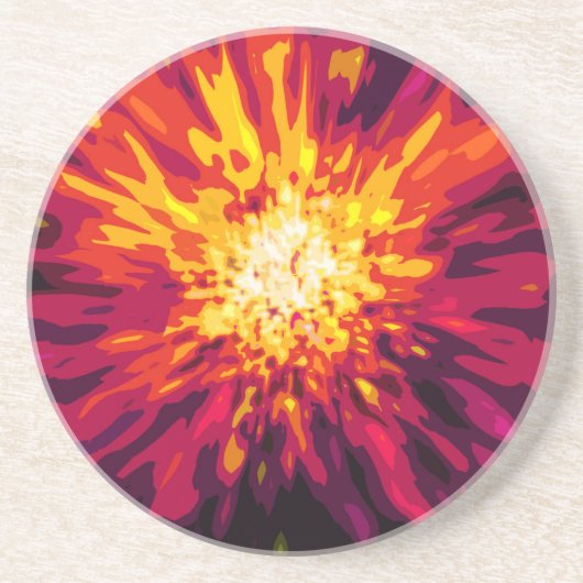 Supernova Blast Sandstein Untersetzer (Vorne)