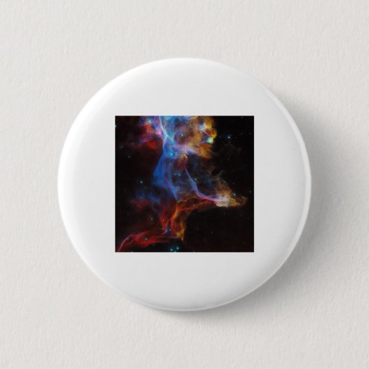 Supernova bleibt der Schleiernebelsticker Button (Vorderseite)