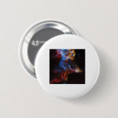 Supernova bleibt der Schleiernebelsticker Button (Vorne & Hinten)