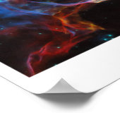 Supernova bleibt der Schleiernebelsticker Poster (Ecke)