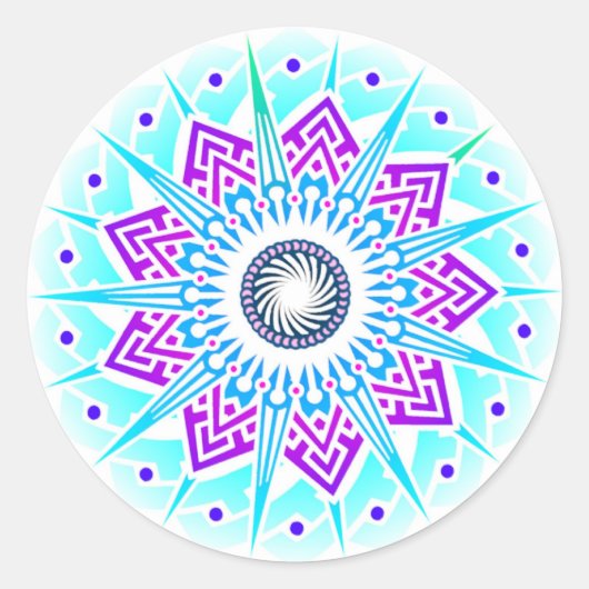 Supernova Blume Air Sticker (Vorderseite)