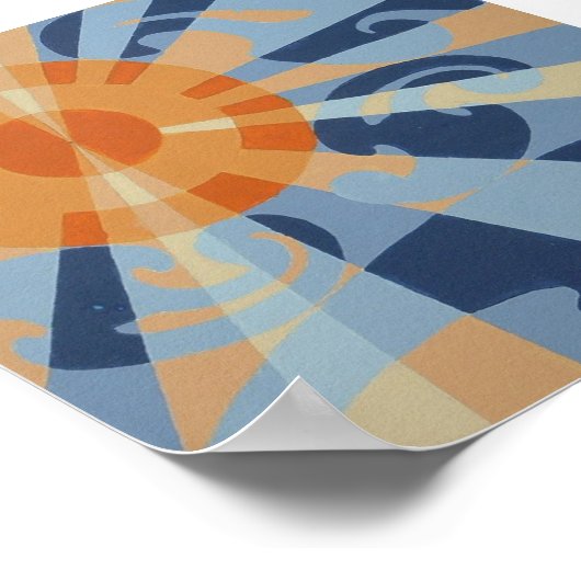 SUPERNOVA-Druck (6 "x6") Poster (Ecke)