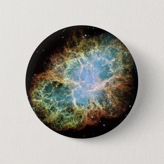 Supernova Explosion Star Galaxy Universe Black Sky Button (Vorderseite)