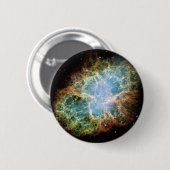 Supernova Explosion Star Galaxy Universe Black Sky Button (Vorne & Hinten)