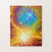 Supernova Golden Explosion im Phantastischen Weltr Puzzle (Vertikal)