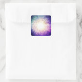 Supernova Quadratischer Aufkleber (Tasche)