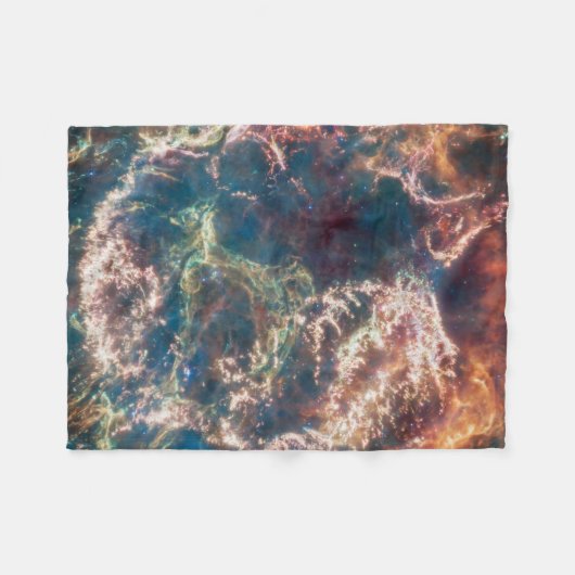 Supernova Remnant Cassiopeia A. Fleecedecke (Vorderseite (Horizontal))