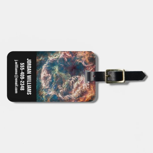 Supernova Remnant Cassiopeia A. Gepäckanhänger (Vorderseite horizontal)