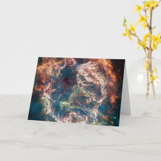 Supernova Remnant Cassiopeia A. Karte (Gelbe Blume)