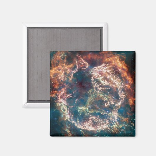 Supernova Remnant Cassiopeia A. Magnet (Vorderseite/Rückseite)
