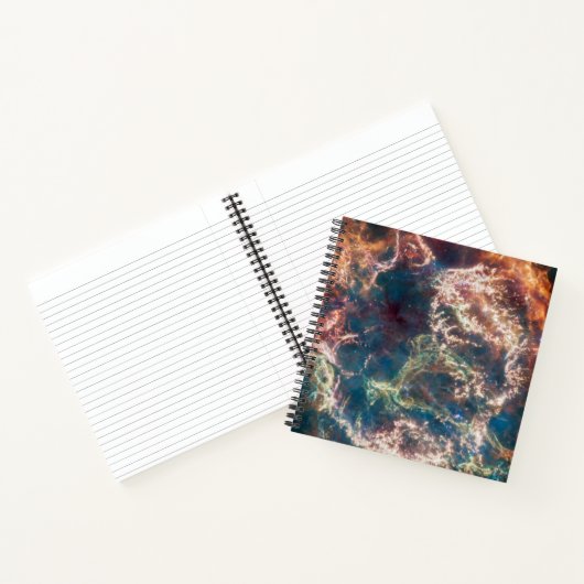 Supernova Remnant Cassiopeia A. Notizblock (Innenseite)